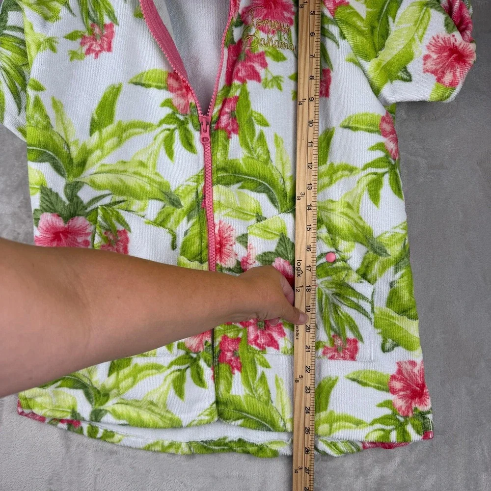 Swim Coverup Tommy Bahama Girls Tropical Floral Terry Cloth Hooded L/XL 7-12